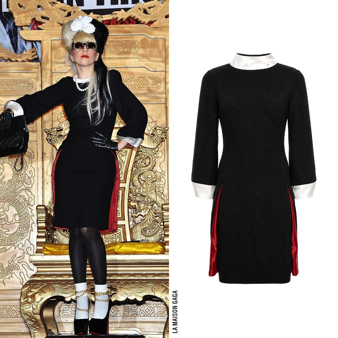 lamaisongaga_'s tweet photo. Lady Gaga gave a press conference in Taiwan wearing a dress from the @Chanel Pre-Fall 2011 Byzantine collection along with Camelia brooches and "Jumbo" flap bag, vintage #PalomaPicasso sunglasses, #VoidofCourse latex gloves and @LouboutinWorld custom "Daffodile" velvet pumps. https://t.co/q0frCGsmpX