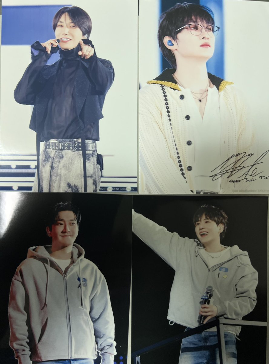 cloveroono's tweet photo. 【交換希望】
SUPERJUNIOR
SUPERSHOW10
セブンイレブンランダムプリント
L判

【譲】ウニョク、ドンヘ
          シンドン、リョウク 
          シウォン、キュヒョン
          イトゥク、ヒチョル
【求】イェソン🩷マーク

郵送での交換希望です。
どうぞよろしくお願いいたします🥰 https://t.co/2SuaKI5tYd