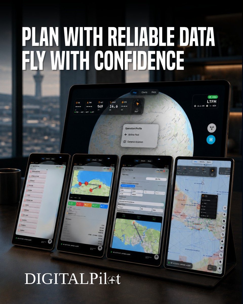 keyvanaviation's tweet photo. Before every takeoff, there's data.
Global Aeronautical Data for Smarter Flight Planning.
Reliable navigation starts long before the aircraft leaves the ground.

Get in touch 📩 navdb@keyvan.aero
#KeyvanAviation #DigitalPilot #DPilot https://t.co/5zfXd14vYx