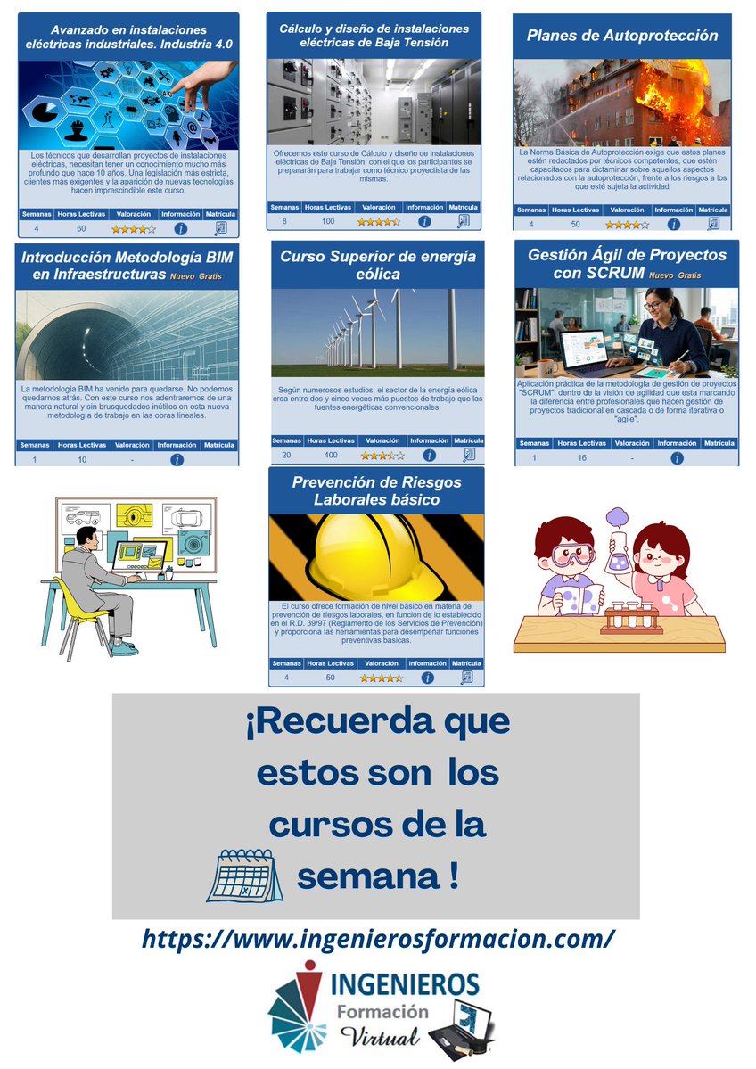 cogiti's tweet photo. ☀️ Agosto también es un buen momento para seguir aprendiendo.

📚 Ya están aquí los nuevos cursos de la semana de Ingenieros Formación. Actualiza tus conocimientos y sigue avanzando.

👉 https://t.co/A1vYdEjemy

#IngenierosFormación #Ingeniería https://t.co/WGg7wIB2mM