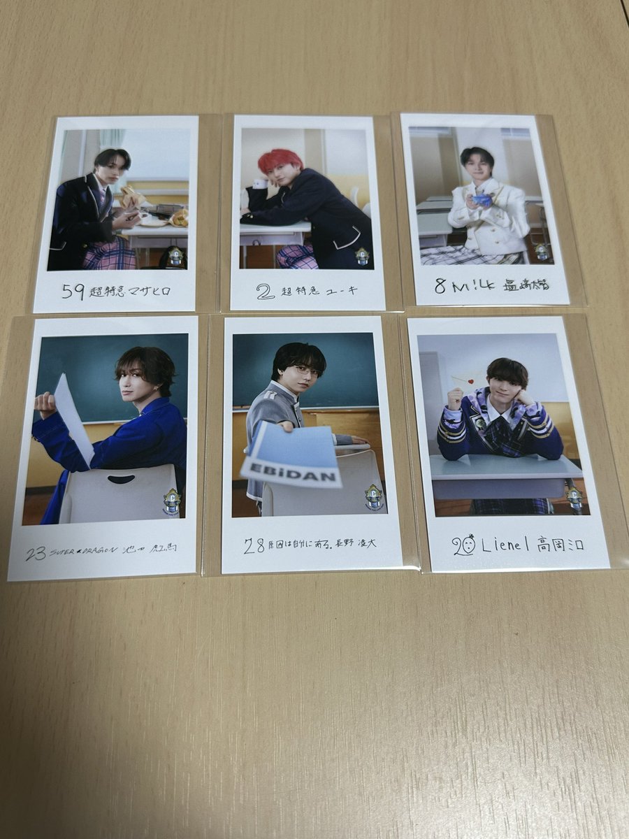 t__rk___'s tweet photo. EBiDAN THE LIVE 2026 15th Anniversary エビライ ミニフォト 隣の席セット 交換

【譲】画像

【求】吉田（左以外）、山中（どれでも）、山本（前、右）または買取

郵送または8/16手渡し https://t.co/OxXAEt3mFa