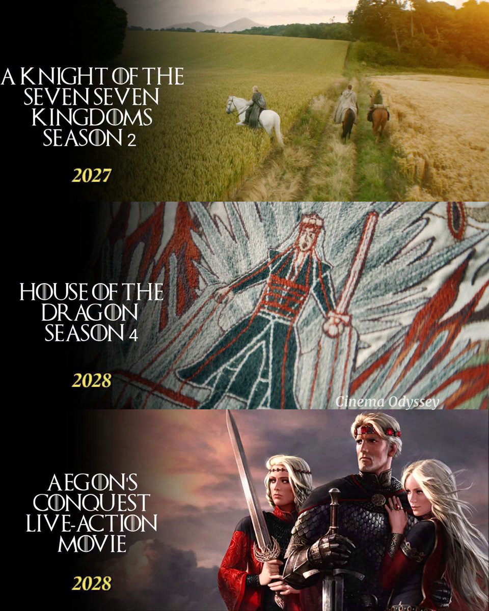 PeopleOfTheInt's tweet photo. The upcoming ‘GAME OF THRONES’ projects: https://t.co/uWhLEQpi3k