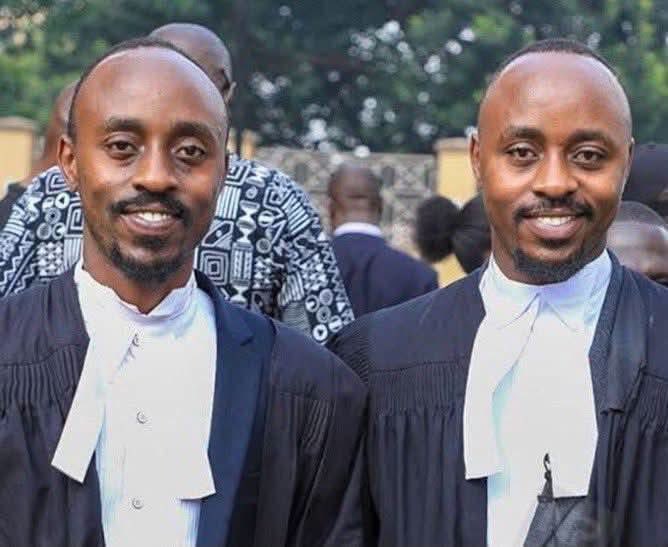 One_PiusJadwar's tweet photo. Happy birthday to our advocate twins, comrades @KakuruTumusiime and @TumusiimeKato! You guys are truly great, whether in court or outside court. Wishing you both a fantastic birthday! https://t.co/7y4UbCxubD