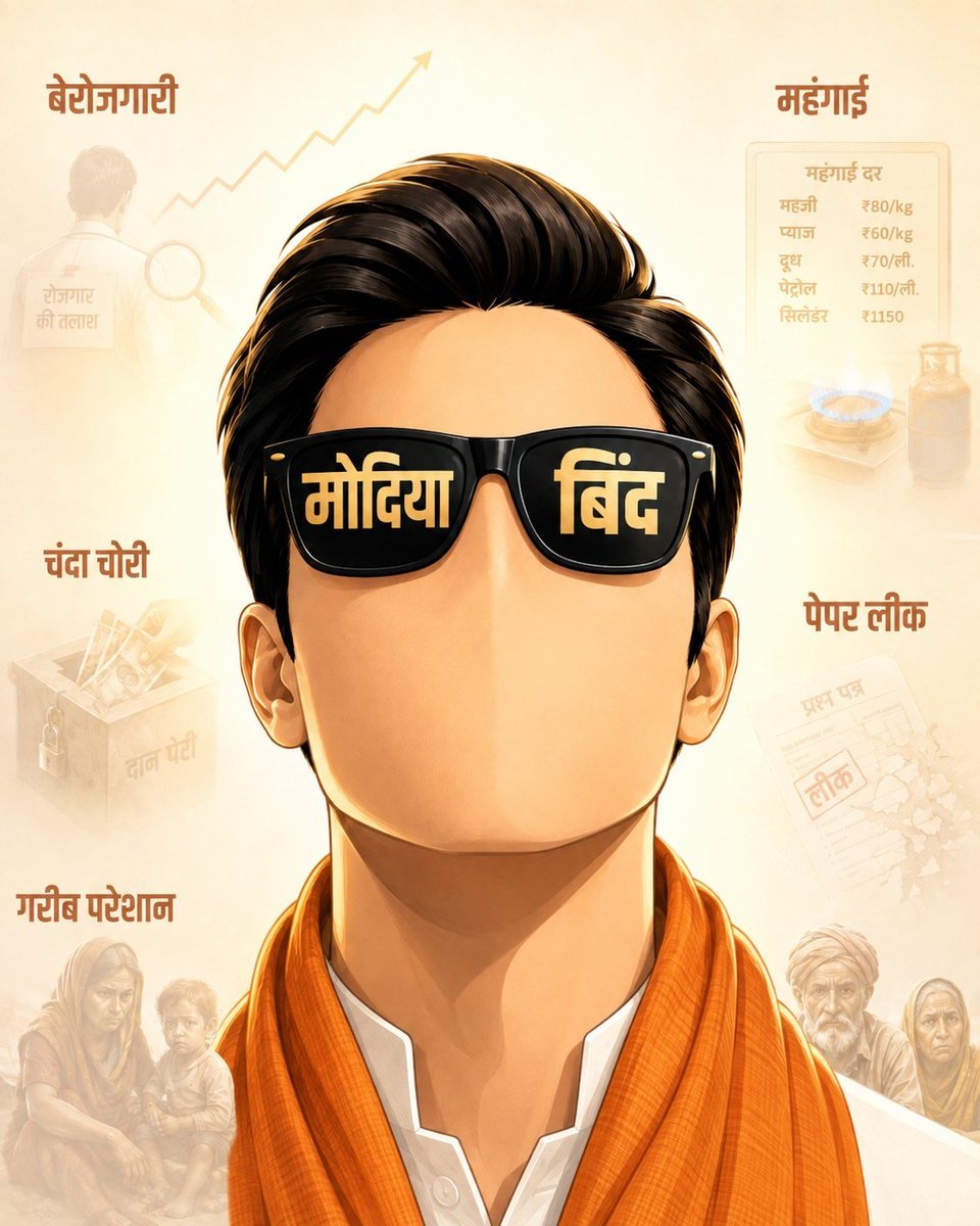 srinivasiyc's tweet photo. अंधभक्तों के चश्मे से देखो - सब चंगा सी 😎 https://t.co/wXcajiaUAx