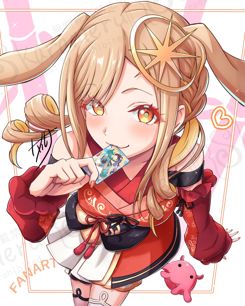 Skarameru's tweet photo. 「みんなー！ムビチケもう手に入れた～？」  

#超かぐや姫
超かぐや姫！より、かぐや（ムビチケ衣装）のファンアート完成～☆ https://t.co/s1RZ1E06zW