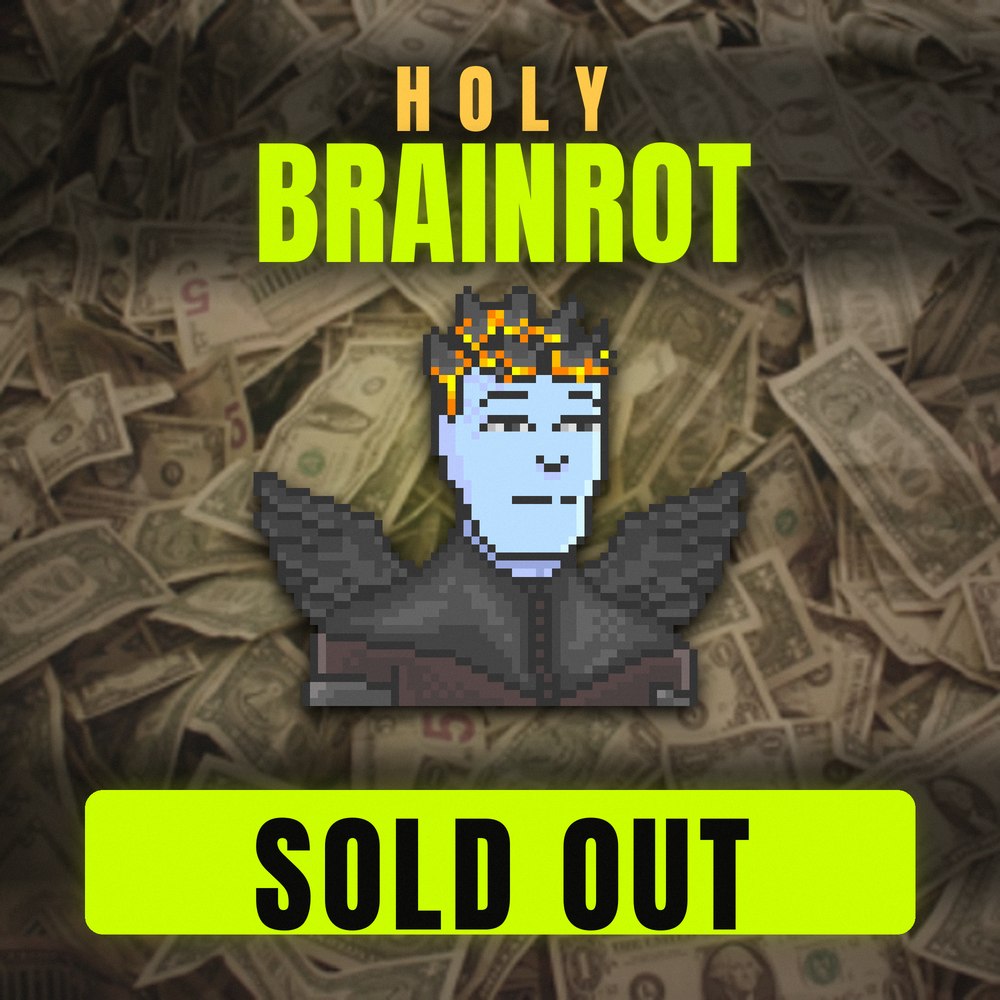 HolyBrainrotnft's tweet photo. Sold out ☑️🔥 https://t.co/iMyk5IUS3w