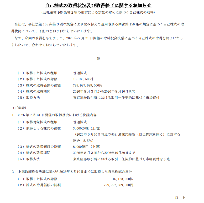 chawan_wabita's tweet photo. キオクシアさん、自社株買い8,000億円をわずか6営業日で終了させる逆ニデックムーブをかます https://t.co/VkIYVaDFhw