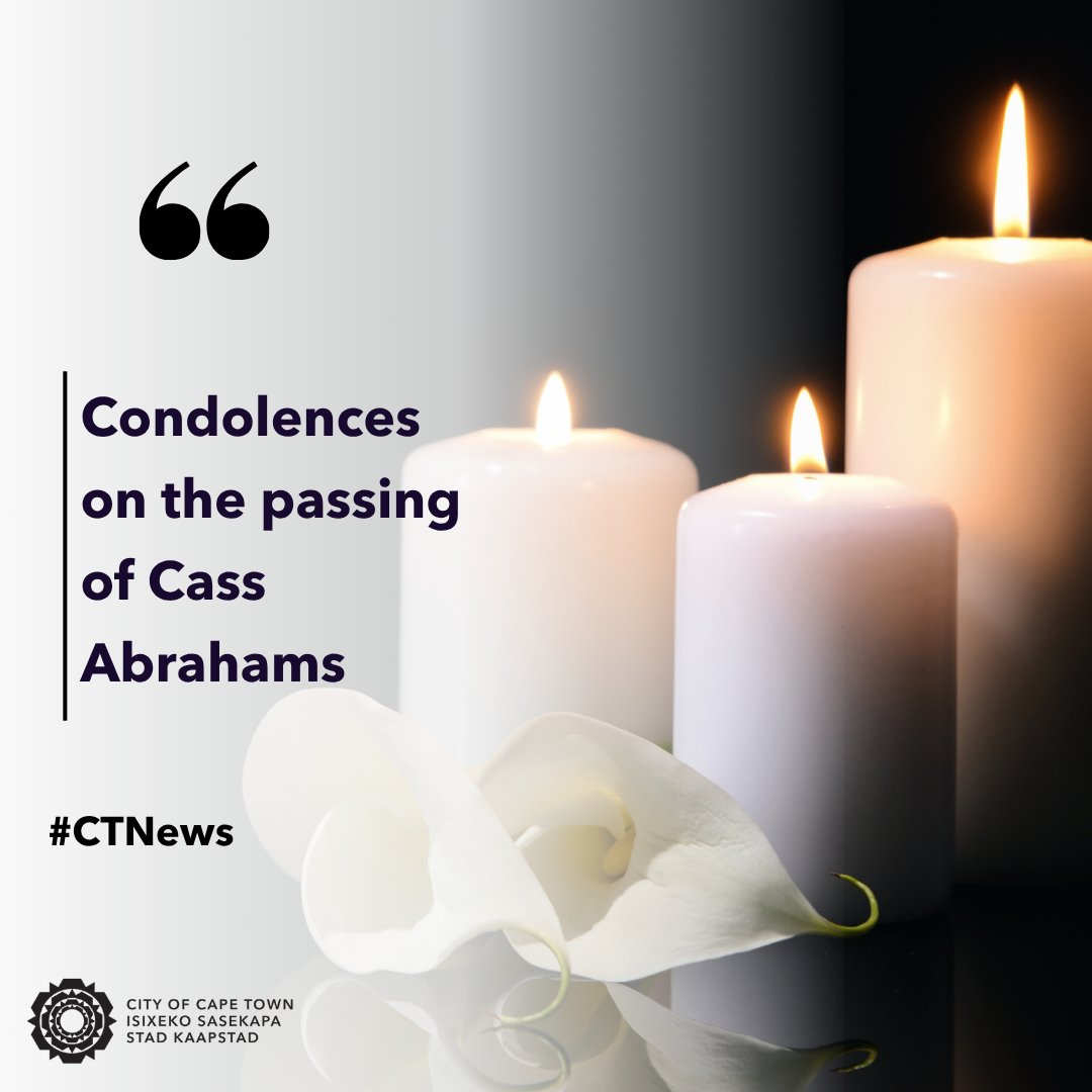 CityofCT's tweet photo. 🕊️ Cape Town mourns the passing of celebrated chef and author Cass Abrahams, 83. A champion of Cape cuisine and Cape Malay cooking, her legacy lives on through the recipes, traditions and generations she inspired.

🔗 Read more: https://t.co/feiFhnYhAq https://t.co/PBRtcazkkP