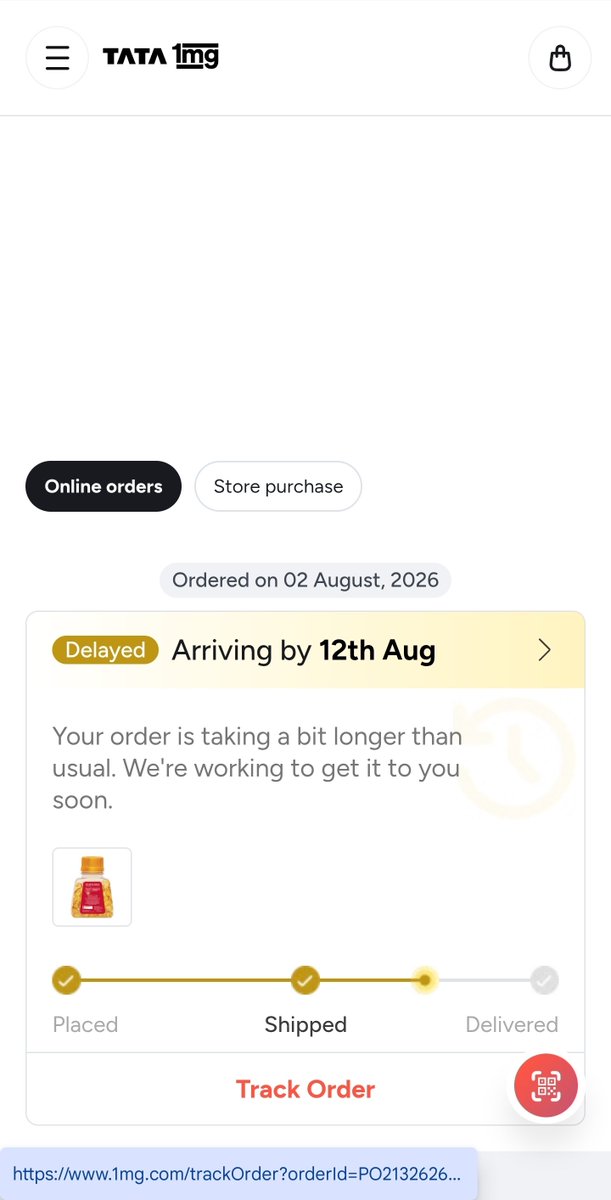RAWALBRIJ's tweet photo. @1mgOfficial 10 days to deliver one simple medicine.  God help who are ordering. I will now never https://t.co/h7sRIxJGpS