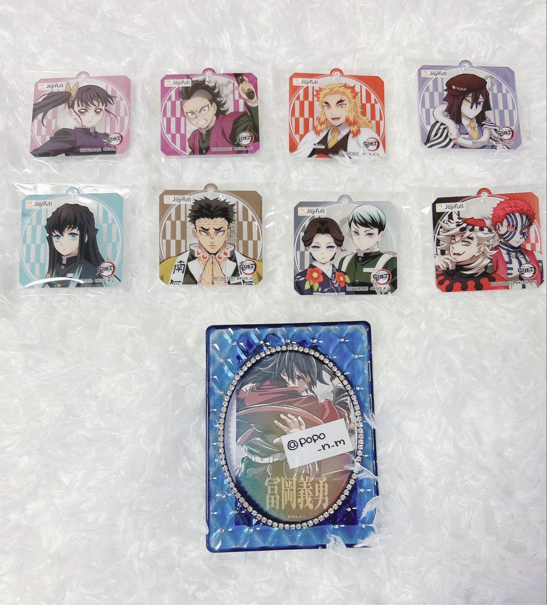 popo_n_m's tweet photo. 【交換】鬼滅の刃 ジョイフル
第2弾 特典 アクリルキーホルダー

譲／栗花落カナヲ、不死川玄弥、煉獄杏寿郎、伊黒小芭内、時透無一郎、悲鳴嶼行冥、珠世＆愈史郎、童磨＆猗窩座

求／冨岡義勇、竈門炭治郎、シークレット

1点からでも可能です。郵送希望。
検索からでもお気軽にお声掛け下さい。 https://t.co/9h0NFlvVzX