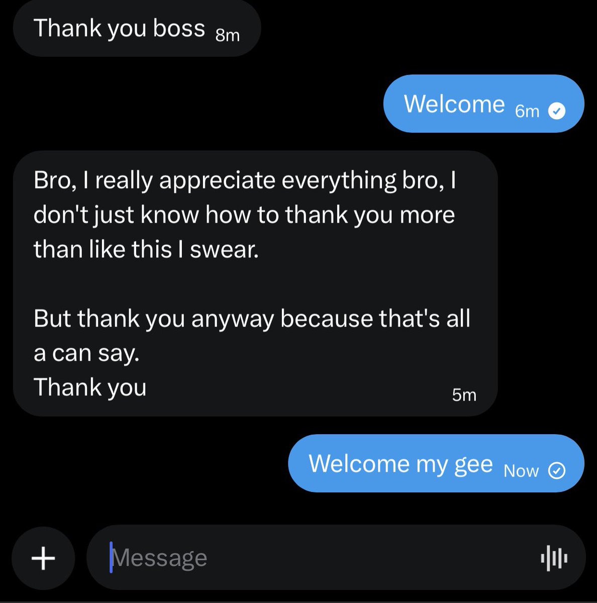 Jerrankingmedi9's tweet photo. Thank you has filled my dm 

More than 60 messages today are thank you .

I’m also blessed to have y’all as my mutuals for real 

Up we go https://t.co/XejSg7XxRl