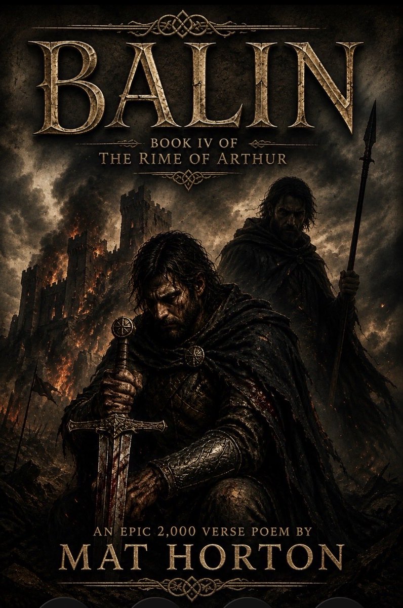 sawneysdaughter's tweet photo. Find out about the ill-fated Balin in the Fourth Book of the epic narrative verse ‘The Rime of Arthur’ out on October 2nd…
#poetry #epic #Balin #ArthurPendragon #Merlin https://t.co/ulSziHLEJz