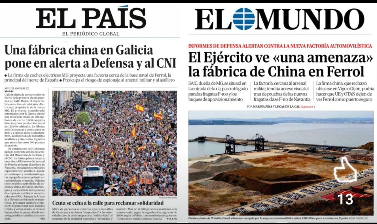 AntonGomezReino's tweet photo. Nuestros GPS (USA Space Force), transacciones (Visa/Mastercard), comunicaciones (Starlink), búsquedas (OpenAI, Google), datos (Microsoft, Amazon) muestran una dependencia brutal a un pais extranjero.

¿El problema es una fábrica de coches que generará empleo de calidad en Ferrol? https://t.co/fvRkbiCpxo