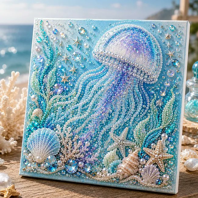 Shopnooko's tweet photo. Ocean Theme Pearl Art DIY Kit – Relaxing DIY Craft to Create Stunning Coastal Artwork - 🐙
Show now: 
https://t.co/j6KhpGfeHD https://t.co/lgh52yJ1RF