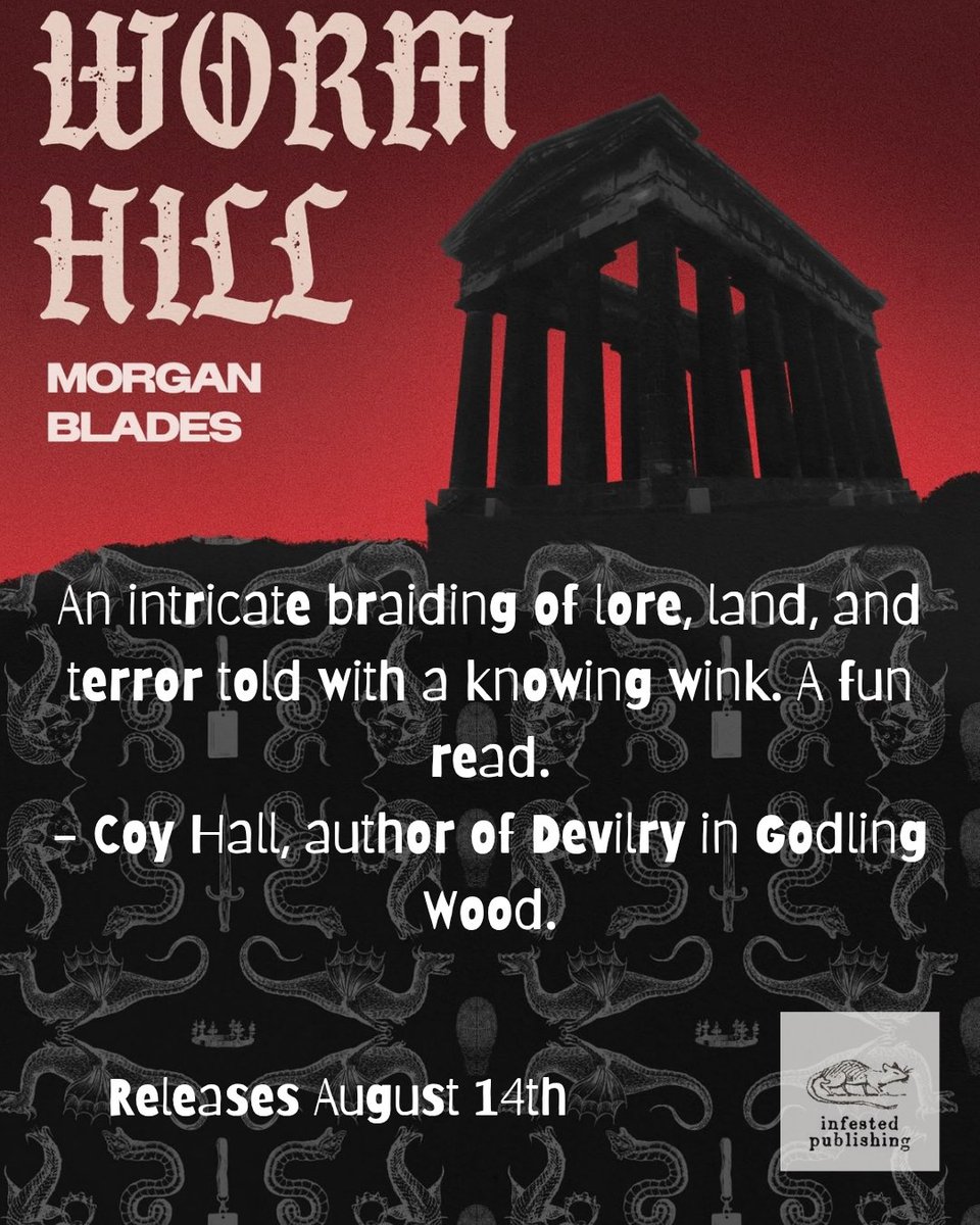 InfestedPub's tweet photo. It's release week! Much appreciation to @coyhallbooks for blurbing this one. Are you ready to unravel the truth about Worm Hill? 
🐁🪱🐀 https://t.co/uEwMW7OnUp