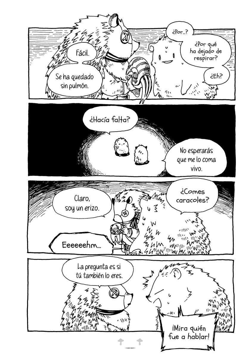 EdicionesFujur's tweet photo. Si camina como un erizo, pincha como un erizo y se parece a un erizo... tiene que ser un erizo, ¿verdad?

¡Pero a Clemmy no le gustan los caracoles! 😱 

¿Acaso Clemmy esconde un secreto? ¡Muy pronto lo descubriréis! (Sí, tranquilos, saldrá este año 😉) https://t.co/rXcIxTCklW