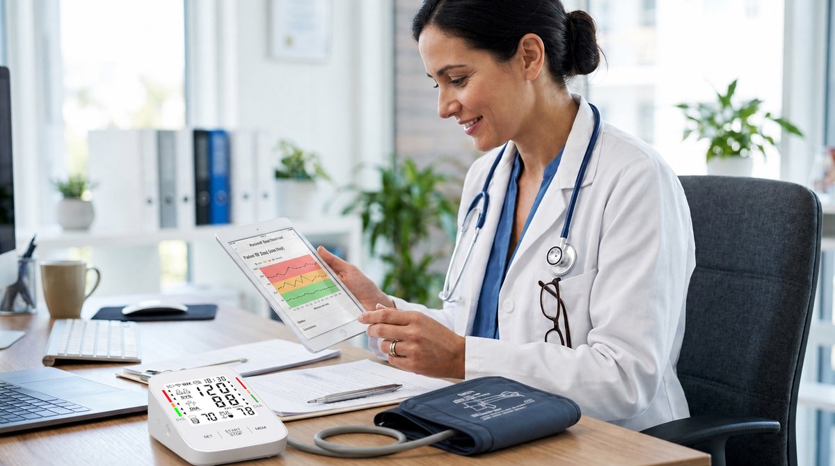 Finicares's tweet photo. Nearly half of US adults have #highbloodpressure, yet most still track readings in a notebook. Bluetooth #bloodpressuremonitor changes everything — wirelessly syncing every reading to your phone for unlimited storage, trend graphs, and one-tap sharing with your doctor. #Finicare https://t.co/pHc5acgY4B