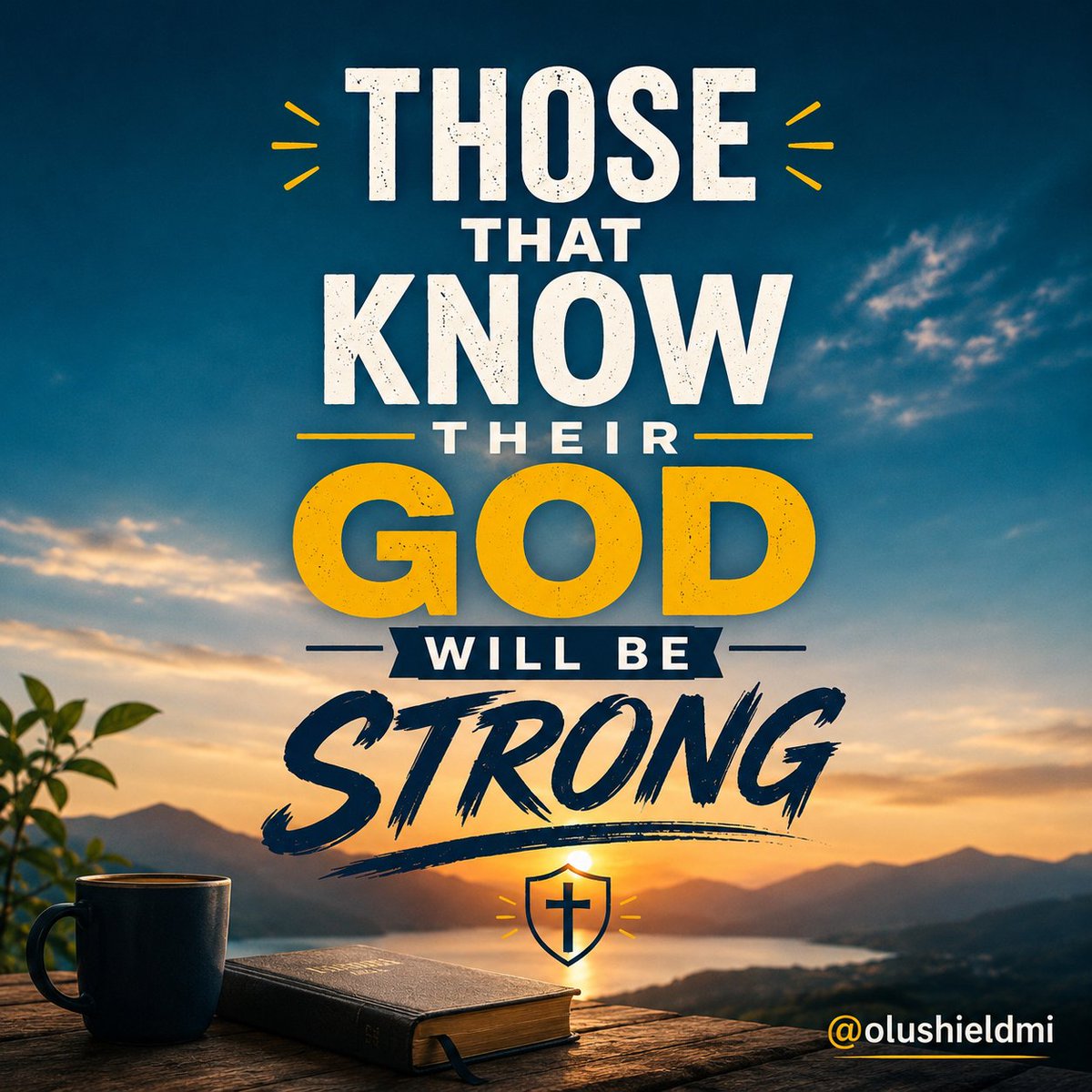 OluShieldmi's tweet photo. Knowing God: Brethren, True faith produces action. Those who know God will “do exploits”—they will accomplish great things through God’s strength. When the promise doesn't look certain anymore, don't let the circumstance become bigger than the God who made the promise. https://t.co/W3WQ9cT8BX
