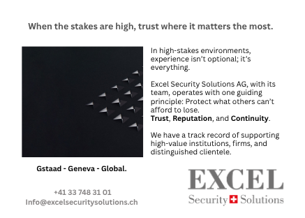 Excel_Sec_Sol's tweet photo. Excel with its team operates with one guiding principle: Protect what others can’t afford to lose — trust, reputation, and continuity.

✔️ Strategic Risk Advisory 
✔️Discreet Investigations 
✔️Executive Protection Insight 
✔️Crisis &amp; Reputation Management https://t.co/entyplmYQU