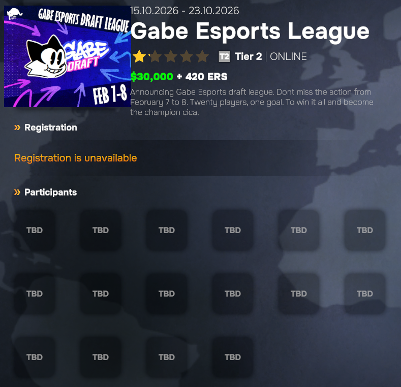 AlpherOwl's tweet photo. Just did a big update for my EM2026 cs twt database in anticipation for its August patch:

100+ new personalities (most from @IMPLODETourneys)!
New teams such as @flopicel's Footlings and @All_Silvers!
New online @GabeEsports League tournament!
PR ratings for cs twt members! https://t.co/cHN0J35qMH