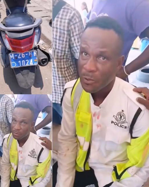 pastor_mensah's tweet photo. Could it be that a serious jihadist is in charge of the Ghana Police Service @GhPoliceService? and that this is the very reason they appear afraid to act against these Muslims and jihadists in Ghana?

This police officer was beaten mercilessly by a group of Muslim boys on motorbikes when they were obstructing traffic at the Obetsebi Roundabout.

Ghana Police Service, if you continue failing to reason and act decisively, take it from me: your own officers will always be the casualties.

When police officers can be attacked and beaten while performing their duties, and no decisive action follows, it sends a dangerous message to the public and emboldens those who believe they can operate above the law.

Nobody should be above the law, and the safety of police officers must be taken seriously.

#GhanaPoliceService #PoliceSafety #OfficerSafety #LawAndOrder #EqualJustice #NoOneIsAboveTheLaw #PublicSafety #SecurityGhana #Ghana #Accra #ObetsebiLamptey #RuleOfLaw #Accountability