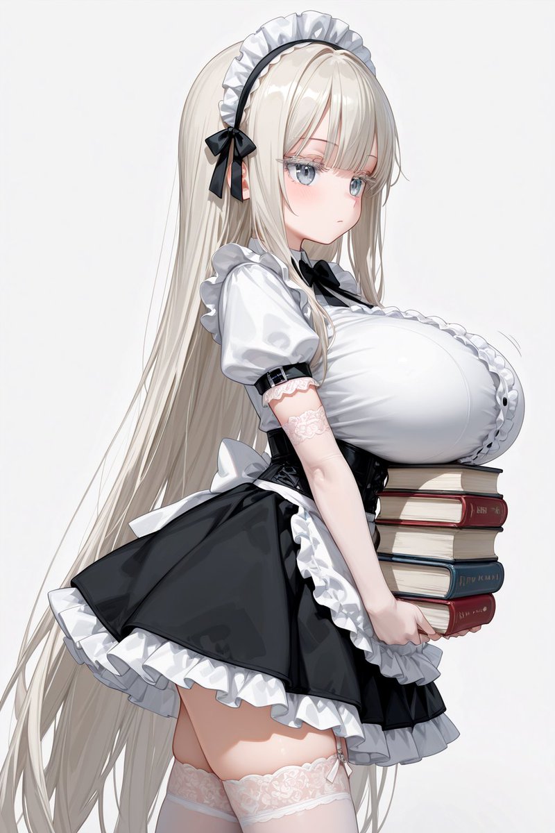 baramutsu2's tweet photo. いつきちゃんが本を運んでいるようです
本を抑えながら重量物を支えられる合理的な構えだ何もおかしなところはないな
#AIイラスト https://t.co/HONpFOPb6t