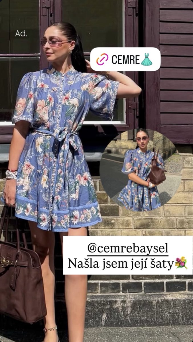 nikanovak27's tweet photo. Cemre Baysel vibes today💙🌸 Found the exact floral dress she is wearing in this gorgeous look👇
See the link on my Instagram Stories: https://t.co/dJAYuJWKXj
#CemreBaysel #fashion #turkishseries #ootd #stylink #hm #summerstyle https://t.co/D1a3WLoHRz