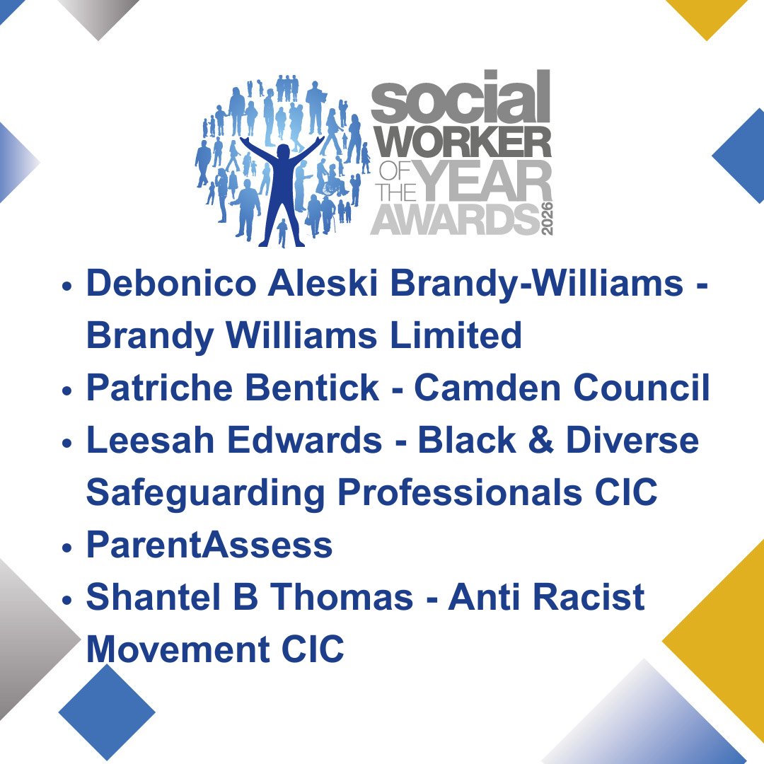 socialworkaward's tweet photo. Meet our Social Justice Champion Award 2026 finalists!
This award, supported by @BASW_UK , recognises those who champion fairness, challenge inequality and use social work to help create lasting change.
Congratulations to this year's brilliant finalists! ๐
#SWA26 https://t.co/xaEveAWOB2
