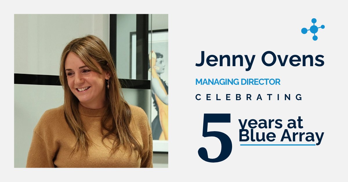 bluearrayseo's tweet photo. 5 years of Jenny at Blue Array 🎉

Jenny has been at the heart of so much of what we've built, and what we're becoming. She's helped shape the business and led us forward through our AI transformation with clarity and courage.

Congratulations, Jenny. Here's to what comes next. https://t.co/EN6uoLoGQb