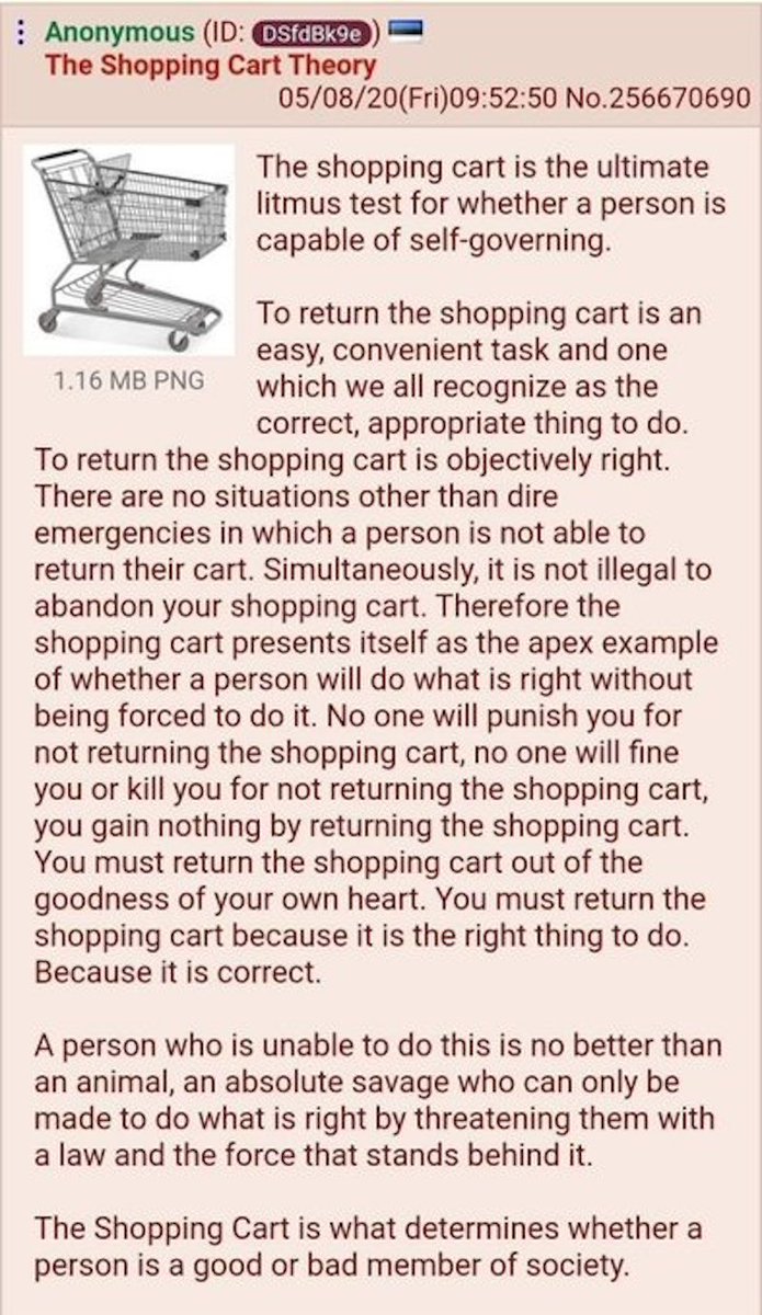 realandrerlopes's tweet photo. Isto é apenas a teoria do carrinho de compras em ação: não entregar o tabuleiro é pedir para se ser tratado como gado que tem de ser pastoreado a tomar decisões em prol do bem comum sob a ameaça de violência. https://t.co/eFwpELXR4j