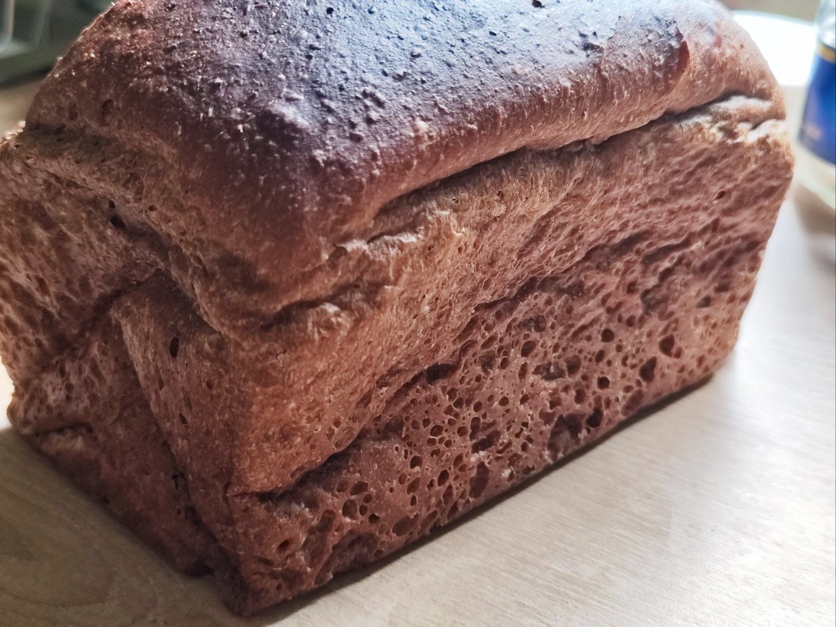 LilithBaueiwae's tweet photo. Spent a cozy afternoon testing my new sourdough starter  First rise looked fluffy, baking in 30 mins – the smell alone is already making my day!， https://t.co/ut67xYO5aY