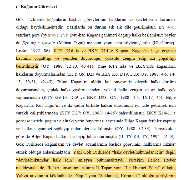 Chepetukh's tweet photo. Göktürklerde halk devlet içindir değil devlet halk içindir anlayışı vardı. Halk devlete değil, devlet halka hizmet ederdi.

Bilge Kağan ve Mukan Kağan yazıtlarda halka hizmet ettikleri için övülürken, Yabgu ve İlteber gibi pek çok ünvanın kelime kökeni de buna işaret ediyor. https://t.co/yZUpLYTuS4