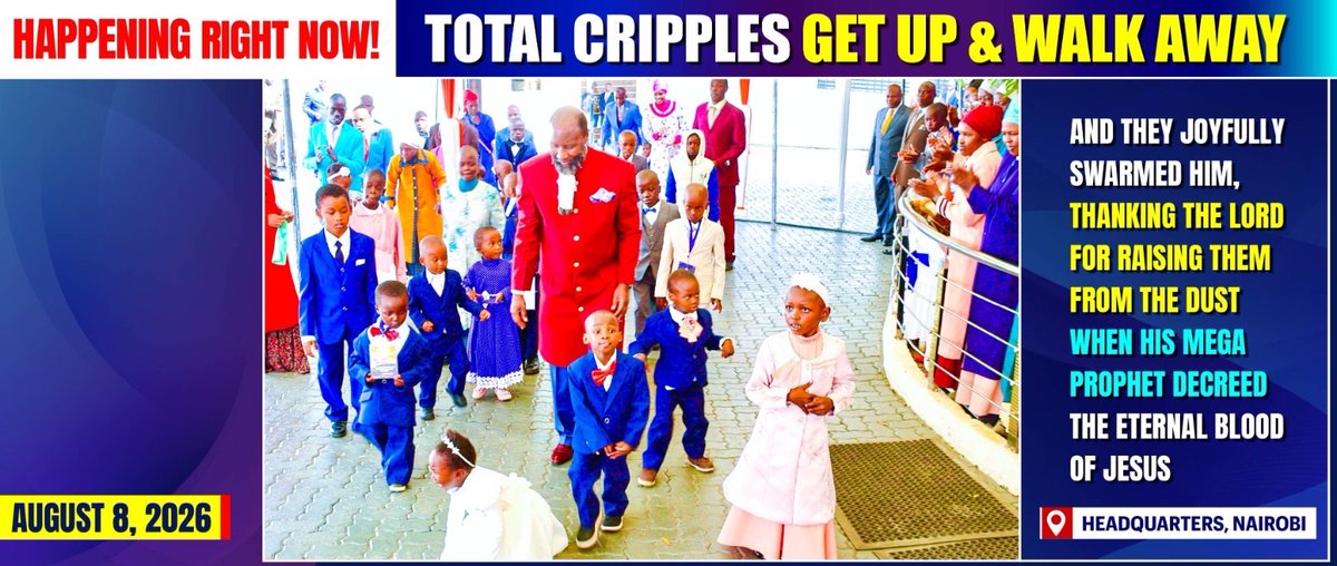 JIL_Radio's tweet photo. 🚨BREAKING NEWS🚨

The multitudes of 50 TOTAL CRIPPLES once confined to the dust now joyfully followed the MEGA PROPHET of the LORD walking on their BRAND NEW feet.

Message: Soon the Church will not be here.

#MondayHolyBriefing https://t.co/zzsLzHGfCX