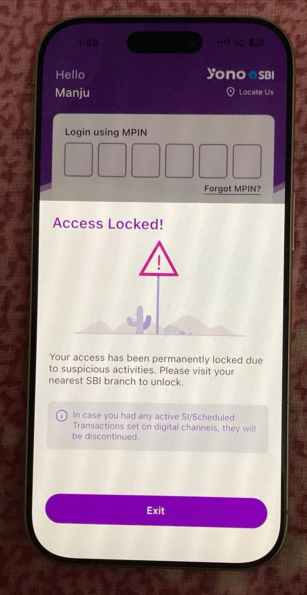 BurmudaB's tweet photo. My mother’s account access is locked while logging into new device.
We Visited bank today with required document but counter 4 staff was not available and when he arrived he told us to visit bank tomorrow as kyc link is not working. Kindly fix the issue
@TheOfficialSBI https://t.co/SZ4aNGgo5h
