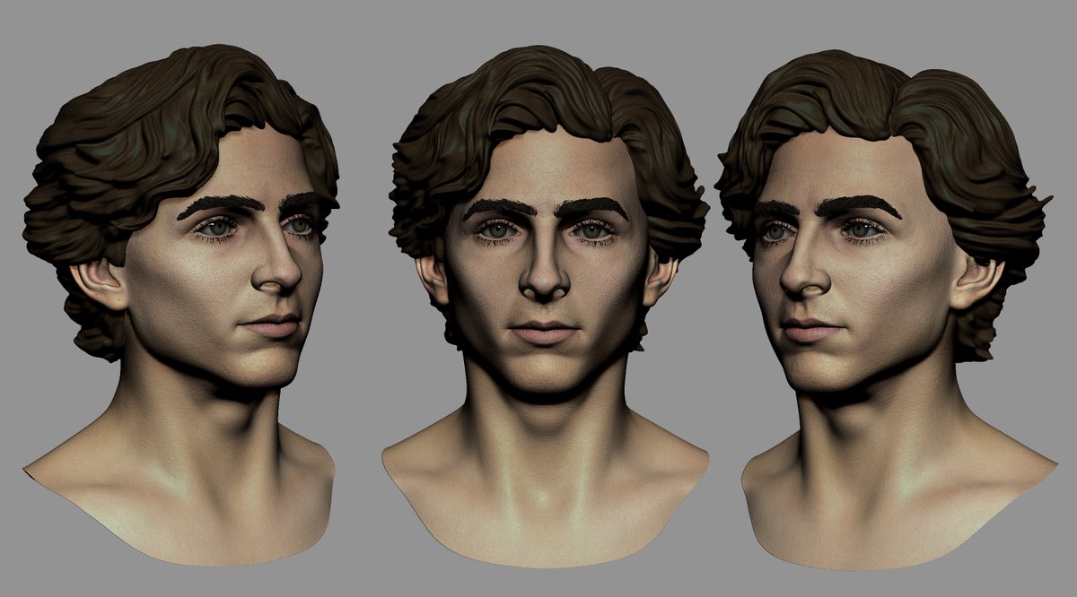 RajatV27's tweet photo. Weekend Head Sculpt.
#TimothéeChalamet #zbrush #3dart #3dprinting #dune #DigitalSculpt https://t.co/qoXK1XOZrk