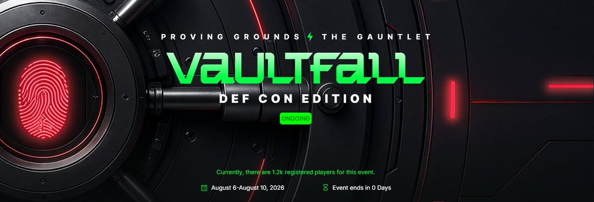 0trccc's tweet photo. OffSec's Gauntlet (Vaultfall) comes to an end today. How was your experience with it?
#OffSec #OSCP #Gauntlet #CTF https://t.co/AUDF95IuRV