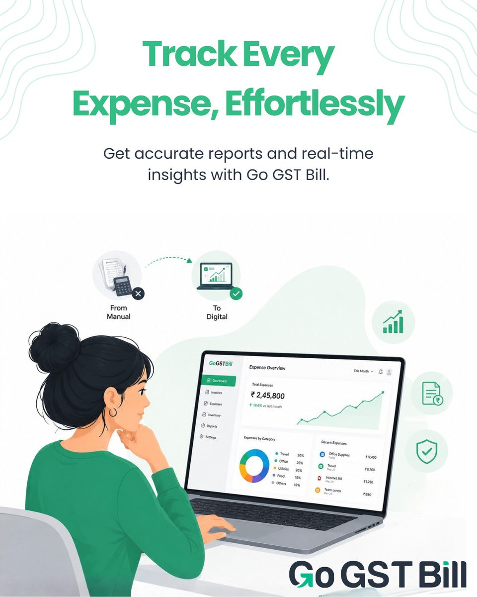 gogstbill's tweet photo. Stop juggling bills, spreadsheets, and paperwork. Record every expense in one place and get clear reports that help you make smarter business decisions with GoGSTBill.
#gogstbill #expensetracking #smallbusiness #gstbilling #businessgrowth https://t.co/yqIzkEseJl