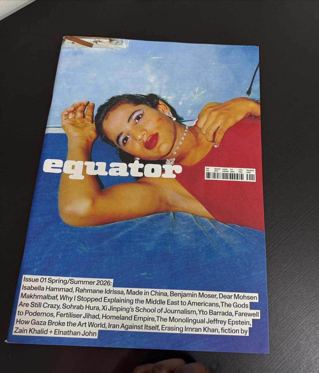 elnathan_john's tweet photo. Lovely to get the print edition of @Equatormag delivered this morning. Was pleasantly surprised at how large the magazine is. Feels like holding a newspaper. My story is on page 82! 🕺🏿 https://t.co/H8Z2p47nMM