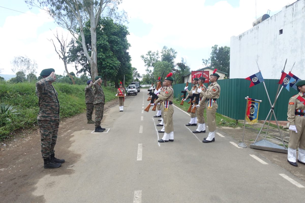 GpShillong's tweet photo. CATC &amp; Service Shooting Practice Camp-3 begins at Umroi. Brig TJ Singh, SC**, Group Commander NCC Shillong addressed the cadets and exhorted all to take keen interest in camp activities. He visited firing range and motivated the shooting team to gain skills &amp; confidence. @nccner https://t.co/k56JF06oQ6