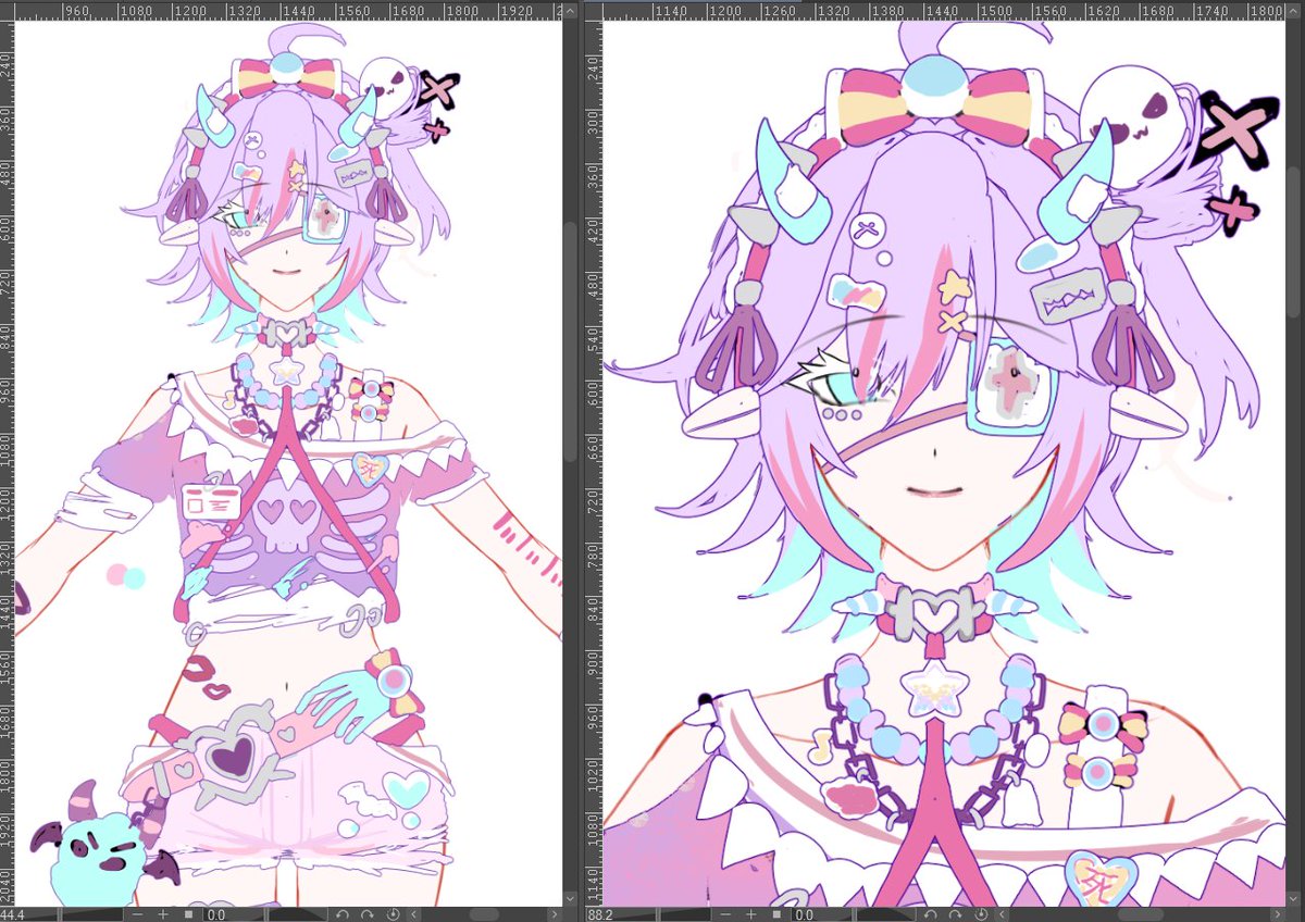 LilyMotal's tweet photo. adopt wip 💊
ปกติลงเเต่สีโทนเข้มหนูจะรอดกับสีพาสเทลไหม https://t.co/WtV4ozjjqL