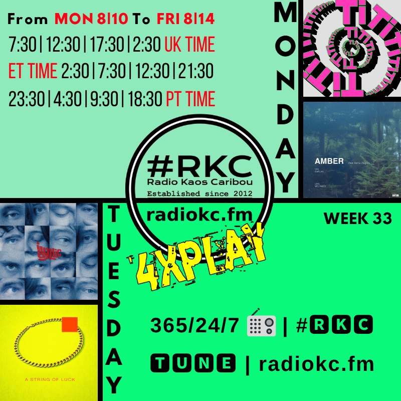 RadioKC's tweet photo. 🔊#ONTHEAIR │ Non-Stop Eclectic Music MiX

⏲️ Next Prog │ 12PM UK
❓Ralph/Brian #REPLAY5

⏲️12:30PM UK
❓2nd #TUESDAY 𝟰𝘅𝗣𝗟𝗔𝗬𝗦
@ukidyllic │ @zeronicmusic

⏲️12:40PM UK
❓Non-Stop Eclectic Music MiX

🎧on #🆁🅺🅲 📻 https://t.co/FmdGq0Logy
▂▂▂▂▂▂▂▂▂▂▂▂▂▂ https://t.co/JeM3wuP8IZ