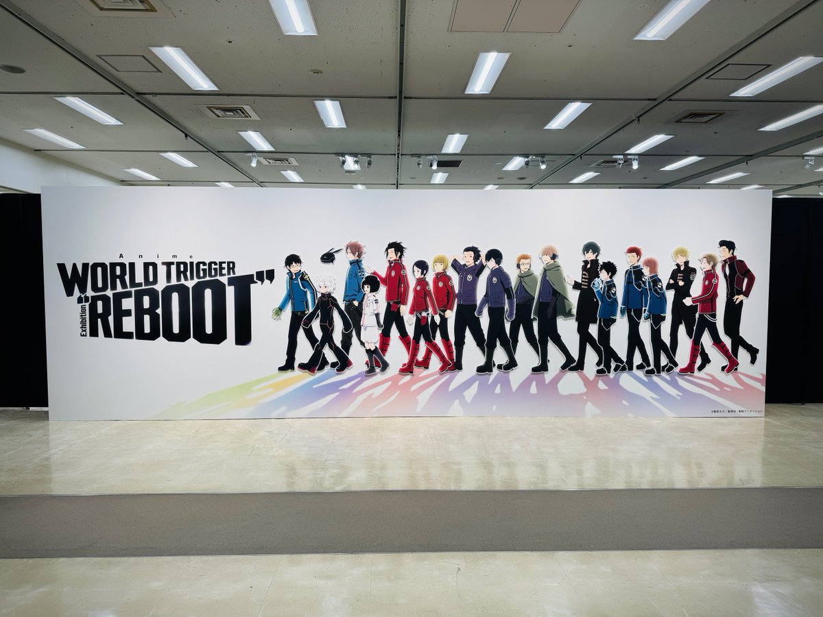 Anime_W_Trigger's tweet photo. ◤Anime WORLD TRIGGER Exhibition "REBOOT"◢ 
＼開催いよいよ明日8/11～！／  

池袋サンシャインシティの会場は準備万端！
皆様のお越しをお待ちしております✨

 ⚠グッズ付きを含む、前売券の販売は本日8/10 23:59までです⚠

会場では各種キャッシュレス決済がご利用いただけます📱
詳細は添付をご確認ください。

🔗東京会場チケットは��ちら！ https://t.co/IYSygEQhbz

👇詳細はこちら！
https://t.co/rV77C2WiA1 

 #ワールドトリガー
 #ワートリREBOOT
 #ワートリREBOOT展