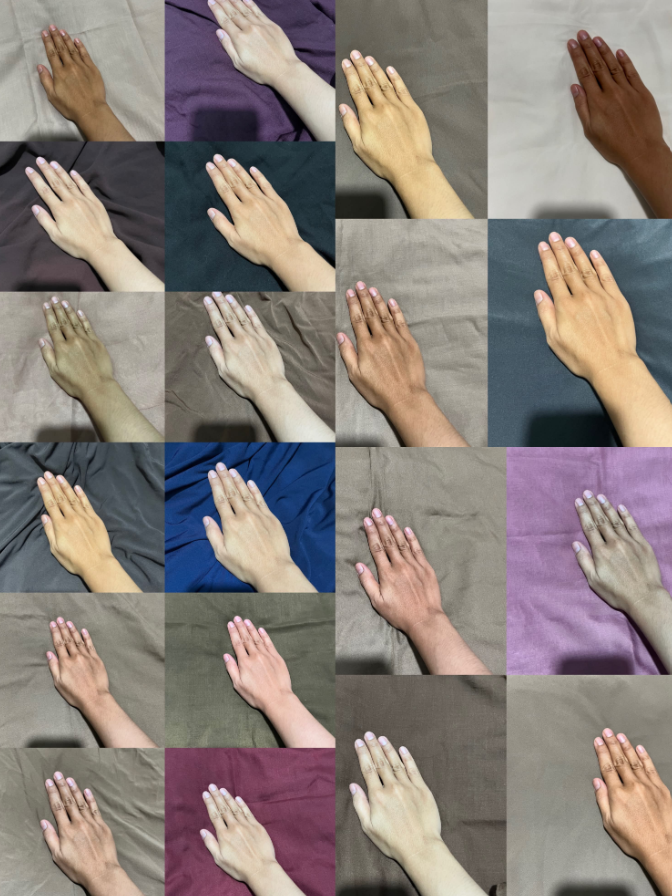 txtharihariWNI's tweet photo. Lagi iseng nyoba warna jilbab di kulit tangan, eh yang warna putih ternyata udah nggak ketolong 😭 https://t.co/svTzZ4Azwv
