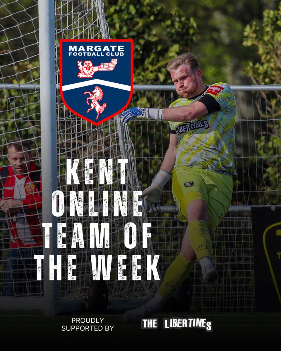 margate_fc's tweet photo. Congratulations to goalkeeper @HarrySeaden who has been named in the @KentOnlineSport team of the week 💙

Well done Harry 🤝 https://t.co/q1QHm167Bv