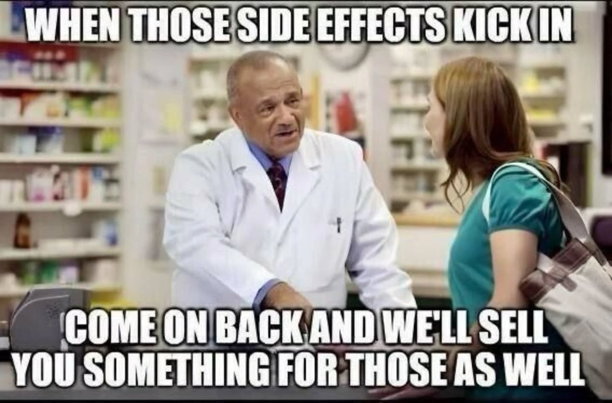 IntegrativeKit's tweet photo. "Medicine" only has effects. There's no such thing as a side effect. https://t.co/LwZD6gr2aR