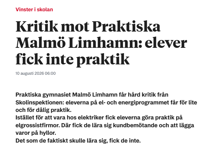 dahbjo's tweet photo. Svenskt Näringsliv lever ett dubbelliv där de klagar på att gymnasiet inte ger eleverna den kompetens näringslivet behöver samtidigt som de med näbbar och klor försvarar aktiebolagsskolorna. https://t.co/Pen3C96Wm8