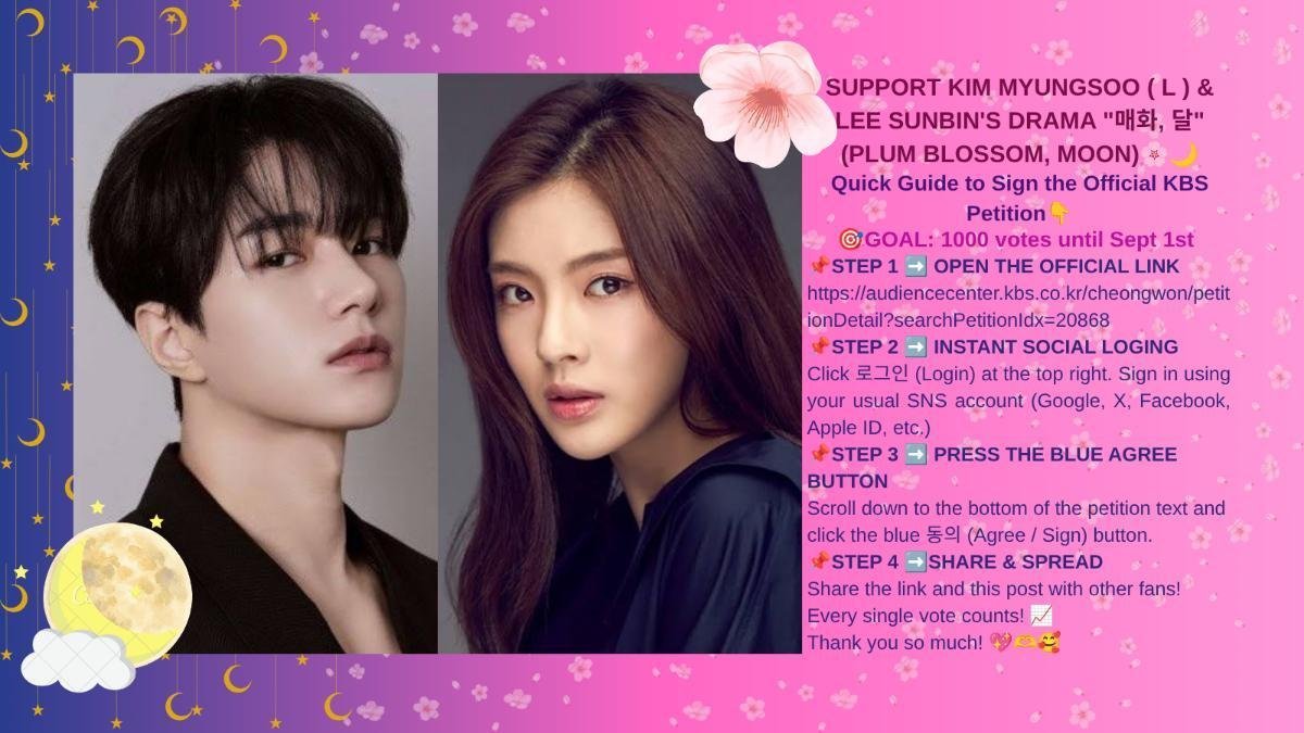 jmgonzales87989's tweet photo. Sigamos compartiendo y firmemos está petición en favor de uno de los siguientes proyectos de Myungsoo. 
Firmemos aquí 👇. 
https://t.co/lXtOk5GMT6

#KBS_매화달_편성해라 #김명수 #엘 #이선빈 #PlumBlossomMoon #KimMyungSoo #L #LeeSunBin #KBS드라마 @KBS_drama @MyloveKBS @LKMS_official https://t.co/4HYS7iTajI