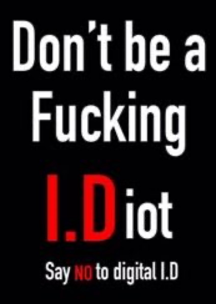 AileenBart60380's tweet photo. SAY NO TO DIGITAL ID https://t.co/qBlqlt8KOx