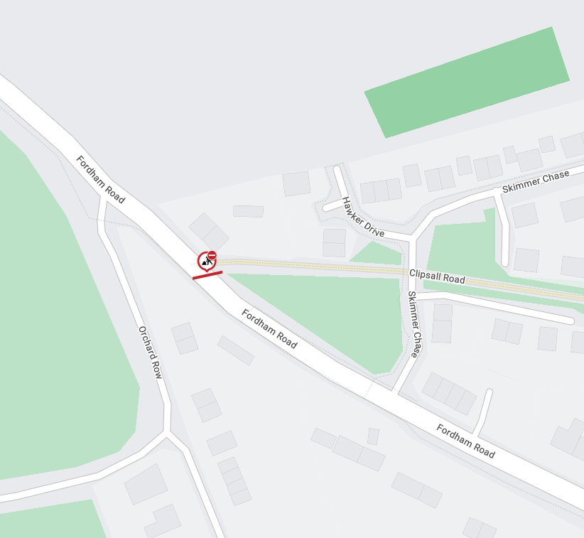 Cambs_Traffic's tweet photo. 🚧ADVANCE NOTICE
#Fordham Road, #Soham will be CLOSED to all motor vehicles from the 17th – 28th Aug for works.
More info: https://t.co/bOAvLG50zR https://t.co/ztdnjthxoo