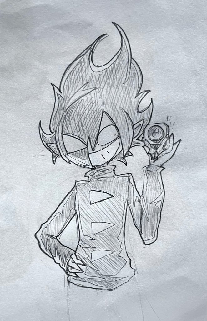 v9dz7PWEfX95482's tweet photo. 1月頃に描いたのかな？のブラック😈＆カメラちゃん https://t.co/Pj7fyJdmog